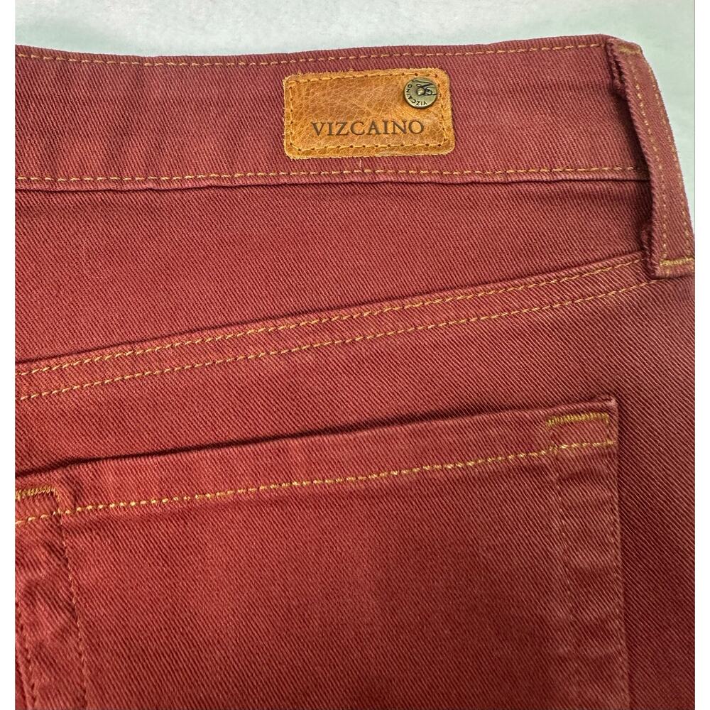 NWT Vizcaino Premium Peruvian Connection St. Tropez Jeans Size 30 Red Tapered - Picture 6 of 15